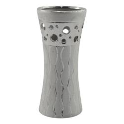 Wazon 13,5cm ceramiczny srebrny WS06